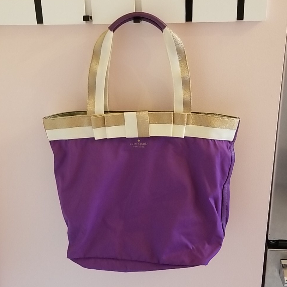 KATE SPADE purple tote